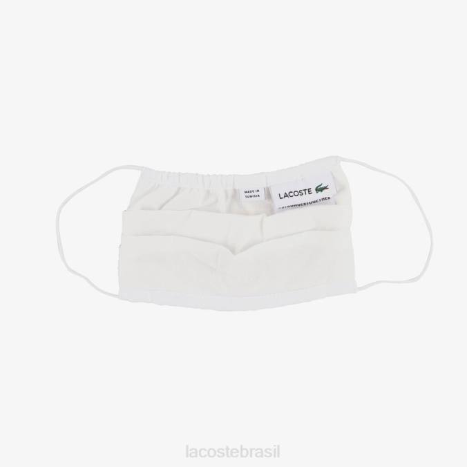 Lacoste crianças pack de 3 máscaras de proteção facial em algodão azul marinho/vermelho/branco P2PX3280 acessórios