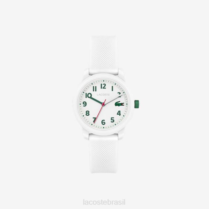 Lacoste crianças Relógio com pulseira de silicone branco 12.12 branco P2PX3299 acessórios