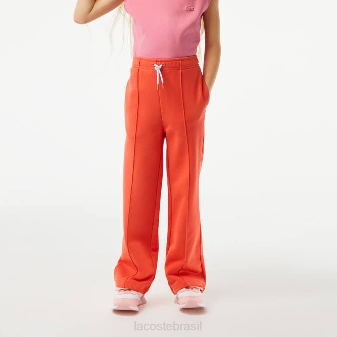 Lacoste crianças calças largas laranja P2PX3059 roupas