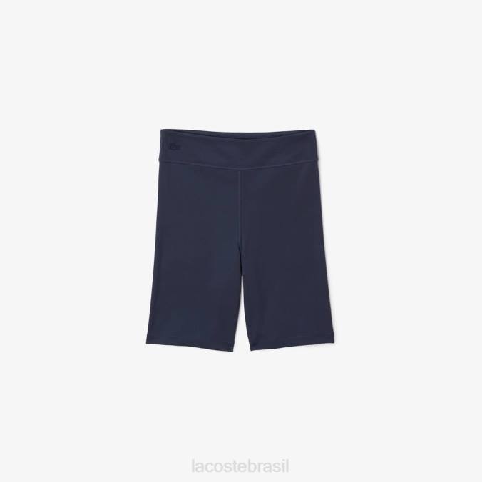 Lacoste crianças shorts de ciclismo de fibra reciclada azul P2PX3086 roupas