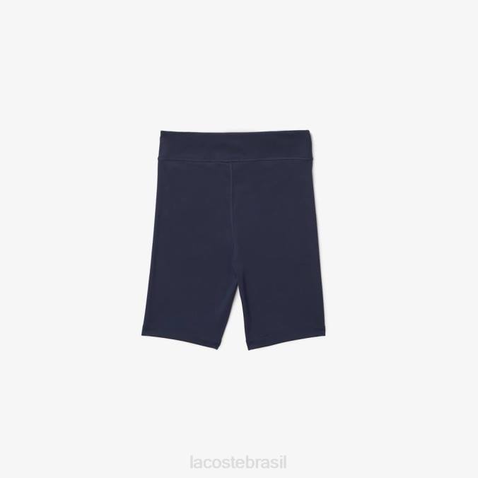 Lacoste crianças shorts de ciclismo de fibra reciclada azul P2PX3086 roupas