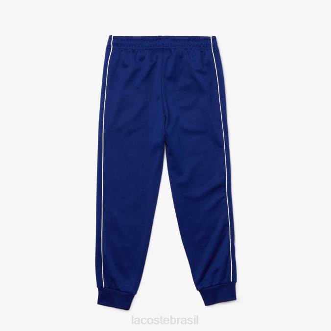 Lacoste crianças calça jogging de lã tradicional Branco azulado P2PX3228 roupas