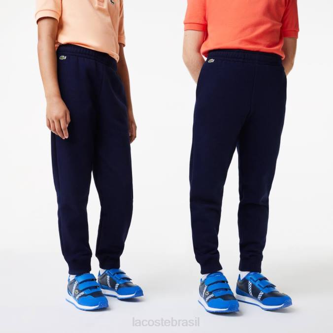 Lacoste crianças calça colorblock azul-marinho P2PX3197 roupas