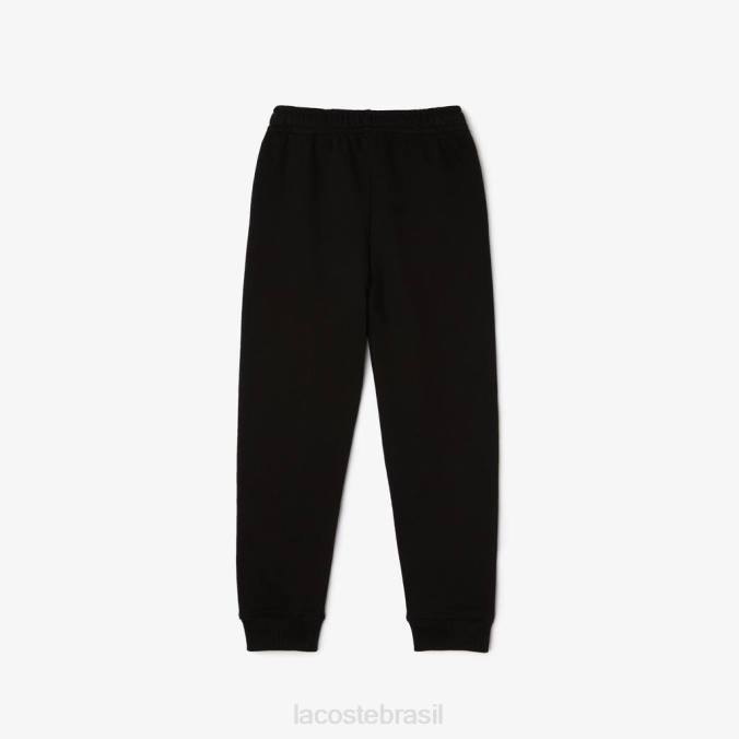 Lacoste crianças calça colorblock preto P2PX3196 roupas