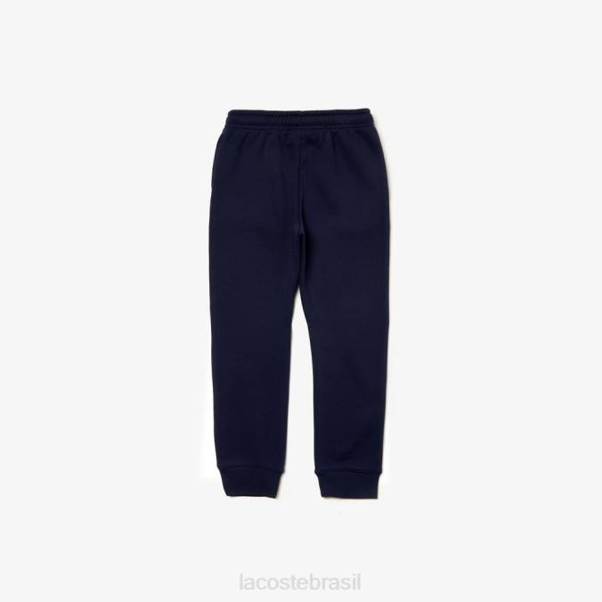 Lacoste crianças calças esportivas de lã azul-marinho P2PX3217 roupas