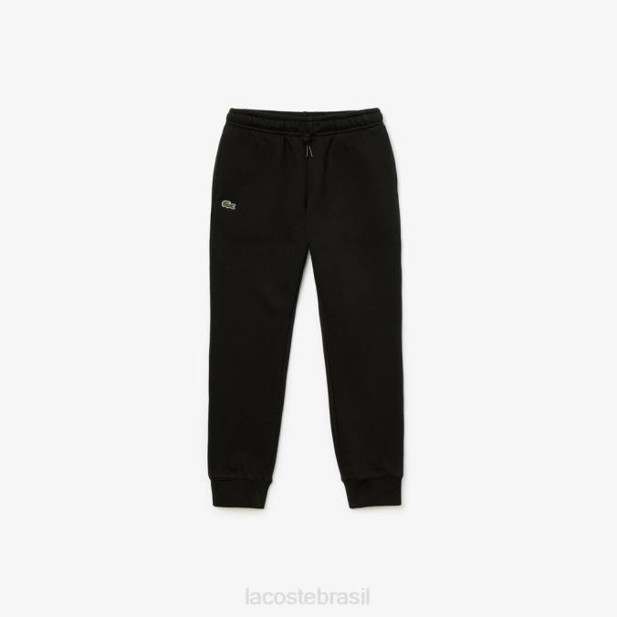 Lacoste crianças calças esportivas de lã preto P2PX3216 roupas