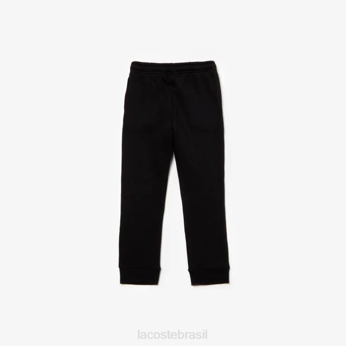 Lacoste crianças calças esportivas de lã preto P2PX3216 roupas
