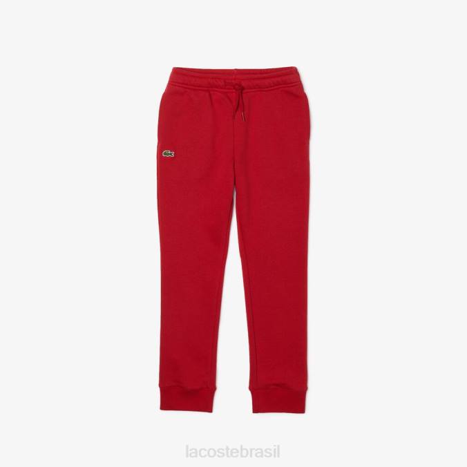 Lacoste crianças calças esportivas de lã vermelho P2PX3218 roupas