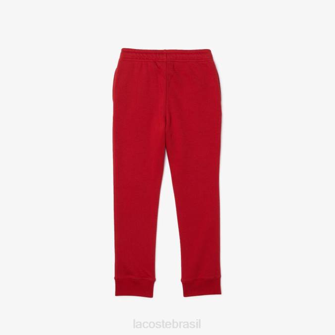 Lacoste crianças calças esportivas de lã vermelho P2PX3218 roupas