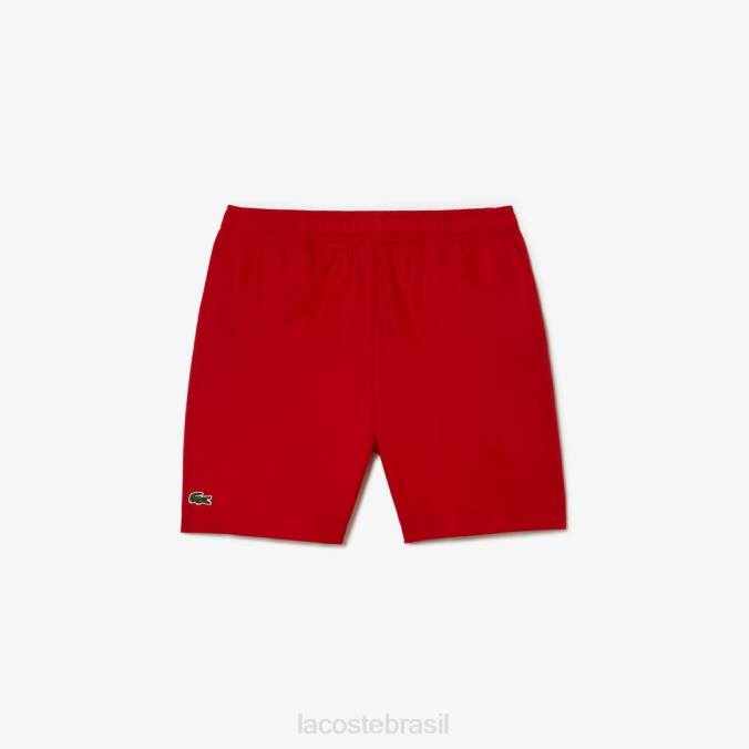 Lacoste crianças shorts esportivos de diamante vermelho P2PX3073 roupas