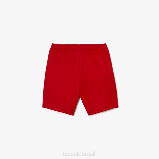 Lacoste crianças shorts esportivos de diamante vermelho P2PX3073 roupas