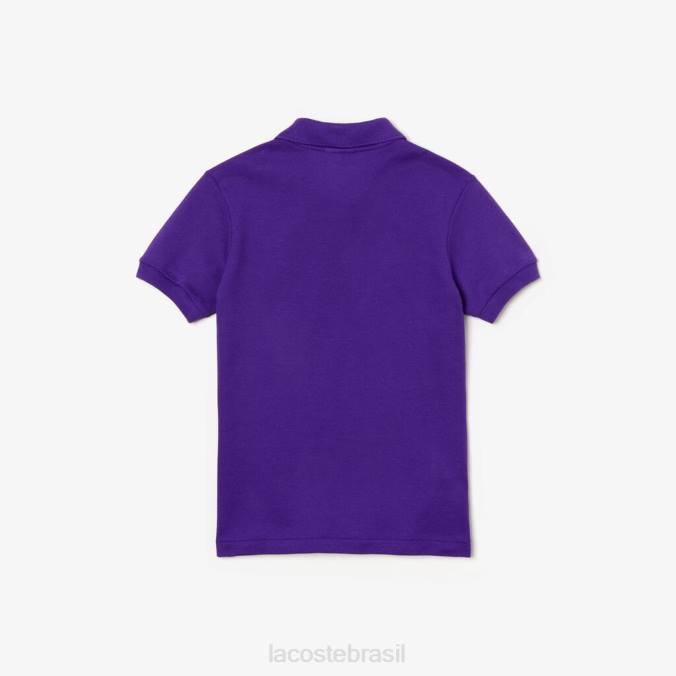 Lacoste crianças polo petit piquê regular fit roxo P2PX3173 roupas