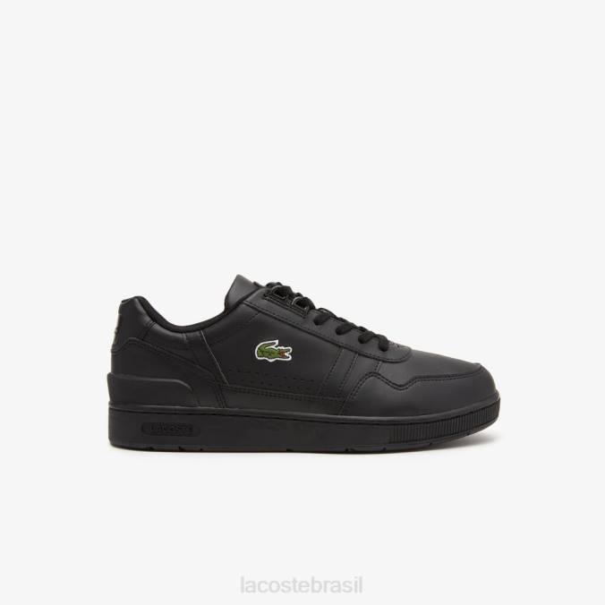 Lacoste crianças tênis pop sintético colorido t-clip preto P2PX3314 sapato