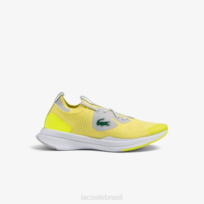 Lacoste crianças tênis run spin knit têxtil sim/está triste P2PX3313 sapato