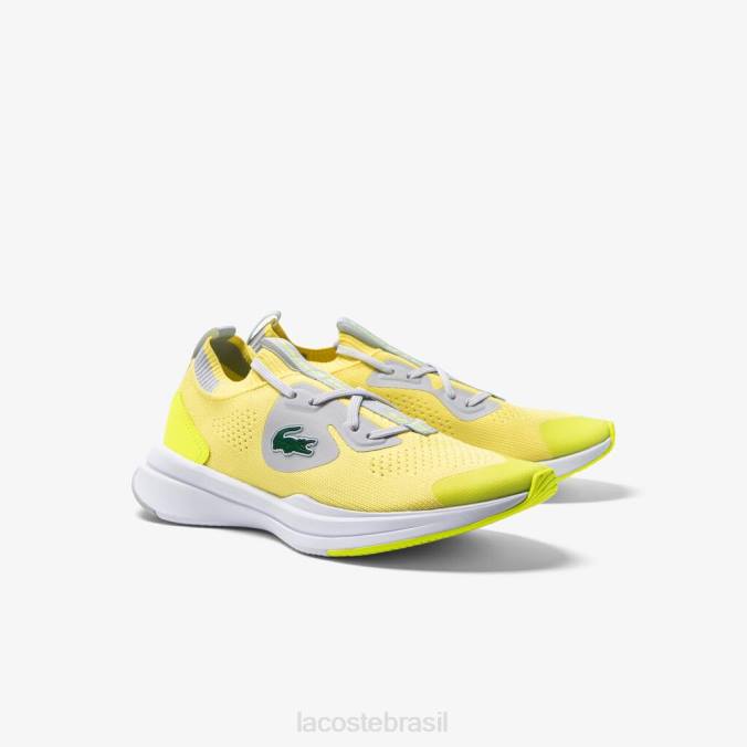 Lacoste crianças tênis run spin knit têxtil sim/está triste P2PX3313 sapato
