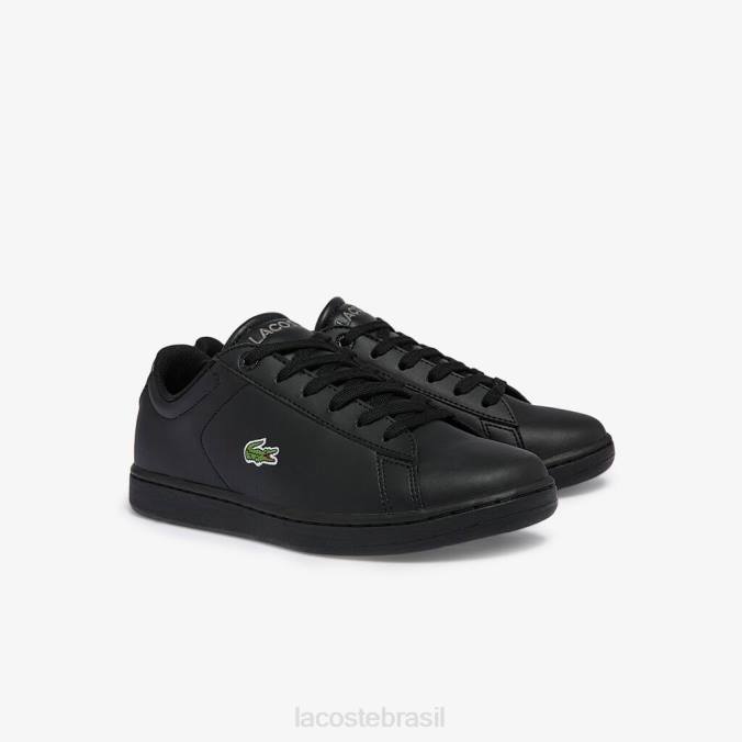 Lacoste crianças tênis sintético carnaby evo bl preto P2PX3328 sapato