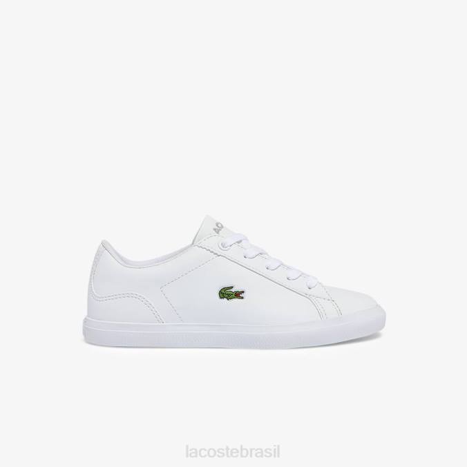 Lacoste crianças tênis lerond sintético branco P2PX3116 sapato