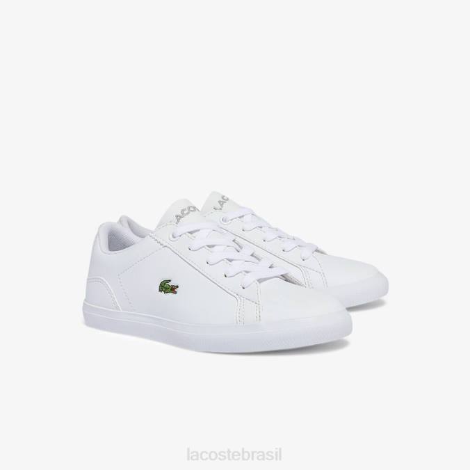 Lacoste crianças tênis lerond sintético branco P2PX3116 sapato