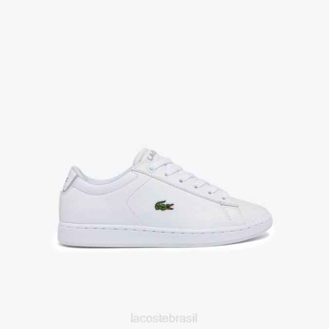 Lacoste crianças tênis sintético carnaby evo bl branco P2PX3226 sapato