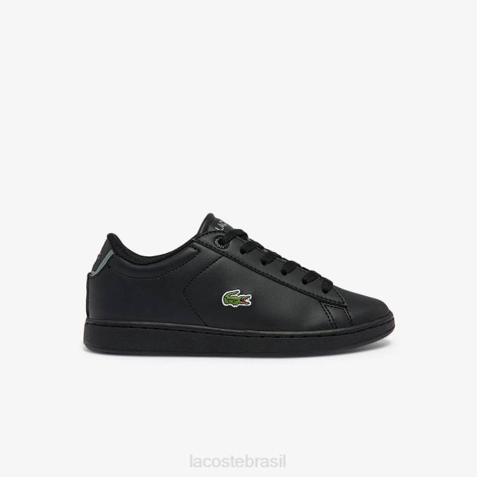 Lacoste crianças tênis sintético carnaby evo bl preto P2PX3227 sapato