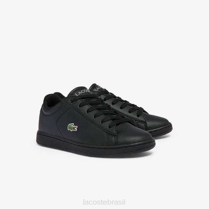 Lacoste crianças tênis sintético carnaby evo bl preto P2PX3227 sapato