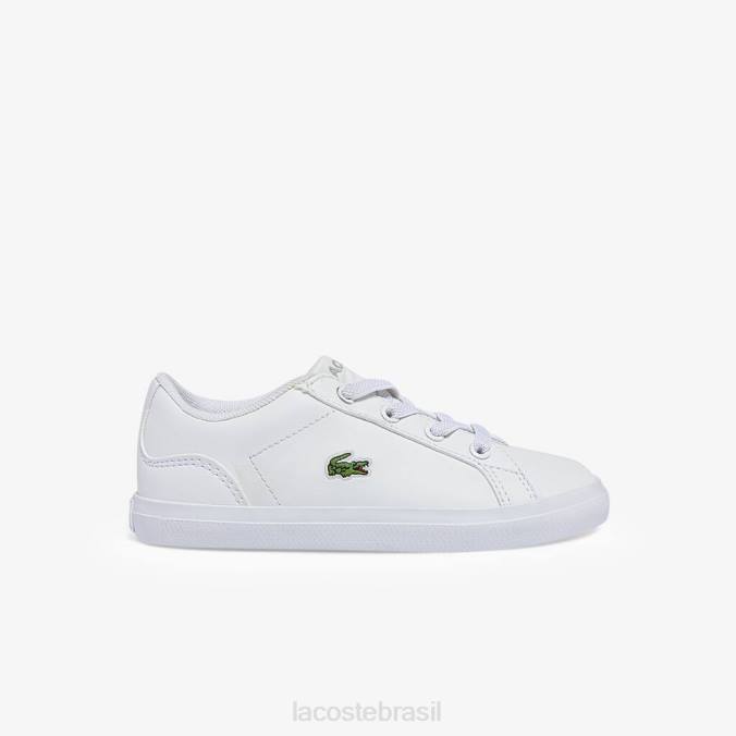 Lacoste crianças tênis lerond sintético branco P2PX2941 sapato