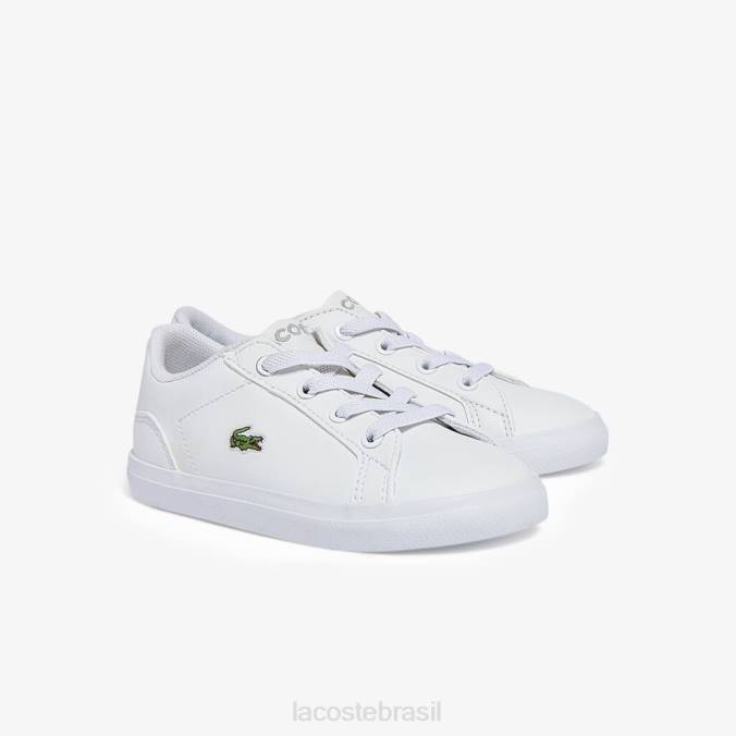 Lacoste crianças tênis lerond sintético branco P2PX2941 sapato