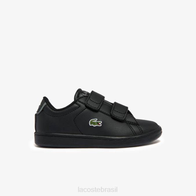 Lacoste crianças tênis sintético carnaby evo bl preto P2PX2939 sapato