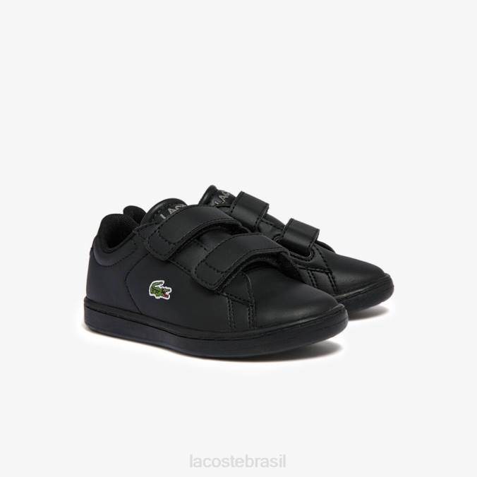 Lacoste crianças tênis sintético carnaby evo bl preto P2PX2939 sapato