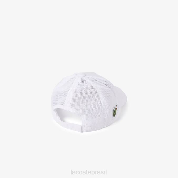 Lacoste homens chapéu aberto de miami branco P2PX2341 acessórios