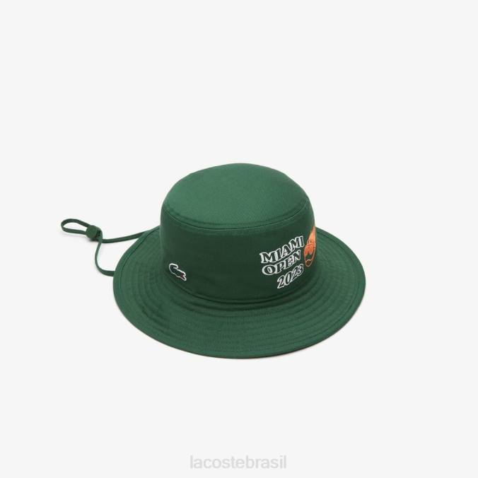 Lacoste homens chapéu esporte miami edição aberta verde P2PX2170 acessórios