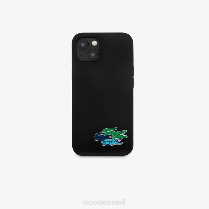 Lacoste homens capa de silicone para iphone 14 plus branco P2PX2223 acessórios