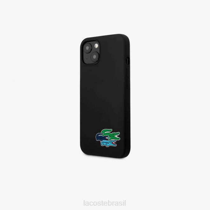 Lacoste homens capa de silicone para iphone 14 plus branco P2PX2223 acessórios