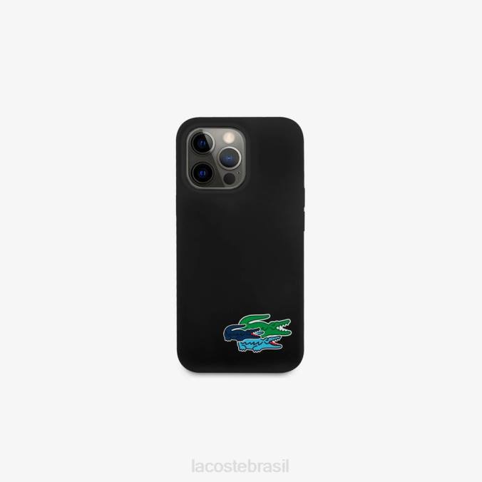 Lacoste homens capa de silicone para iphone 14 pro branco P2PX2220 acessórios