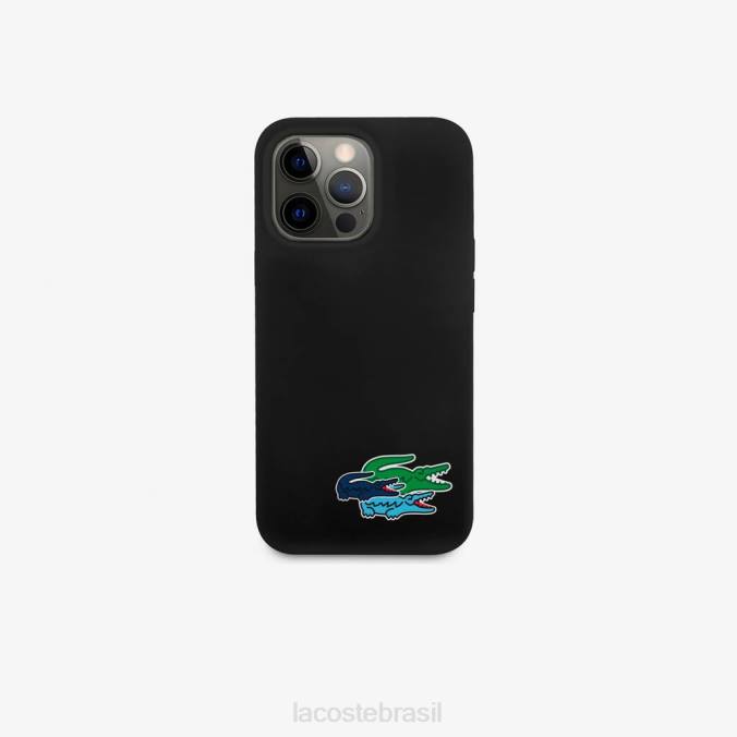 Lacoste homens capa de silicone para iphone 14 pro max branco P2PX2216 acessórios