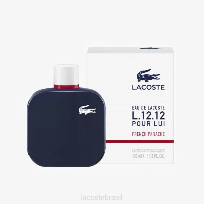 Lacoste homens l.12.12 panache francês pour lui eau de toilette 100ml azul P2PX2193 acessórios