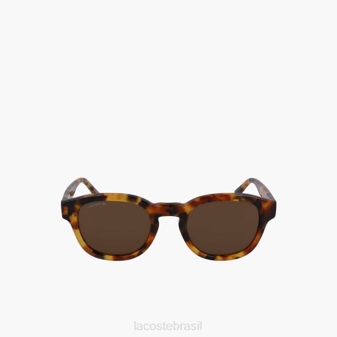 Lacoste homens óculos de sol ovais em bio acetato National Geographic havana brn P2PX2317 acessórios