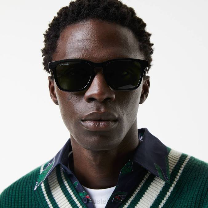 Lacoste homens oculos de sol preto fosco P2PX2190 acessórios