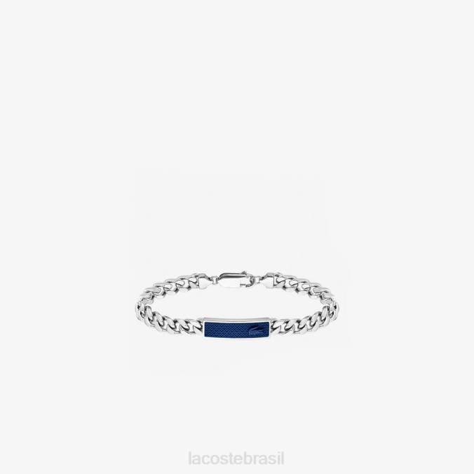 Lacoste homens definir e combinar pulseira prata P2PX2212 acessórios