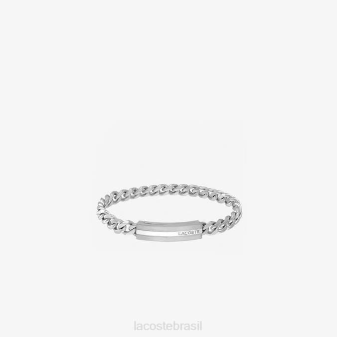 Lacoste homens pulseira de aventureiro prata P2PX2192 acessórios