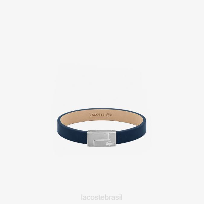 Lacoste homens pulseira de viajante azul P2PX2209 acessórios