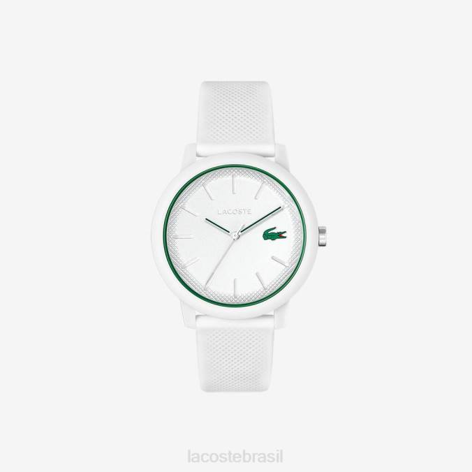 Lacoste homens Relógio com pulseira de silicone branco 12.12 branco P2PX2203 acessórios