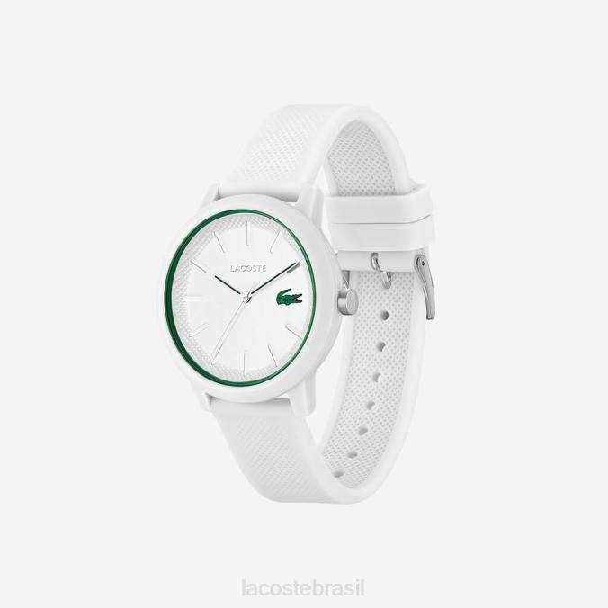 Lacoste homens Relógio com pulseira de silicone branco 12.12 branco P2PX2203 acessórios