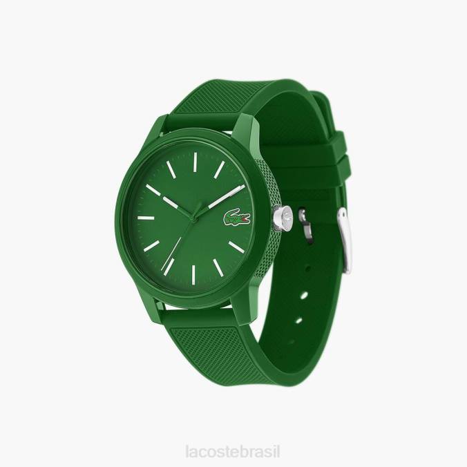 Lacoste homens relógio com pulseira de silicone verde 12.12 verde P2PX2256 acessórios