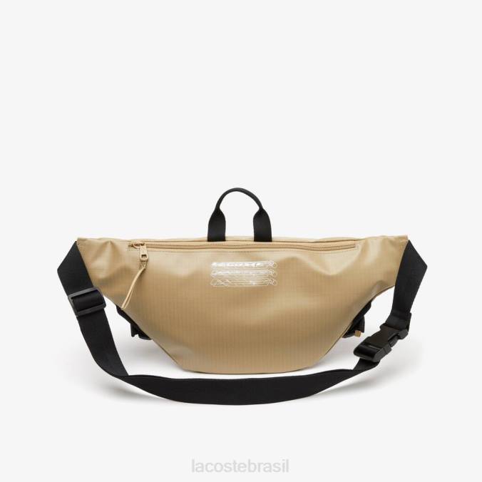 Lacoste homens bolsa de cintura com estampa de logo leão negro P2PX1950 bolsas e artigos de couro