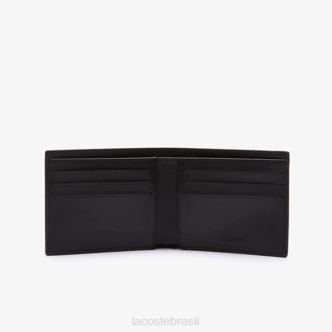 Lacoste homens carteira de lona com monograma pequeno the blend monograma noir gris P2PX2044 bolsas e artigos de couro