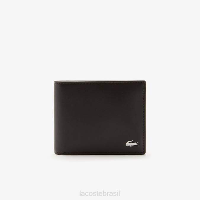 Lacoste homens conjunto de presente carteira e chaveiro correspondente preto P2PX2128 bolsas e artigos de couro
