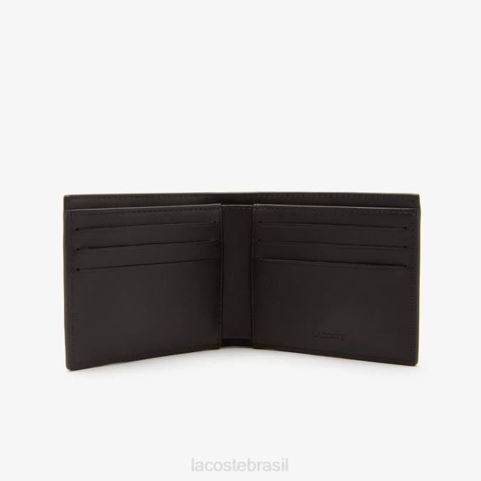 Lacoste homens conjunto de presente carteira e chaveiro correspondente preto P2PX2128 bolsas e artigos de couro