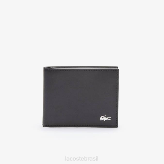 Lacoste homens carteira de couro fitzgerald preto P2PX2029 bolsas e artigos de couro