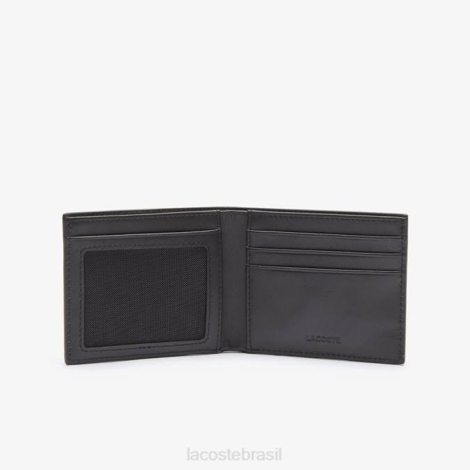 Lacoste homens carteira de couro fitzgerald preto P2PX2029 bolsas e artigos de couro